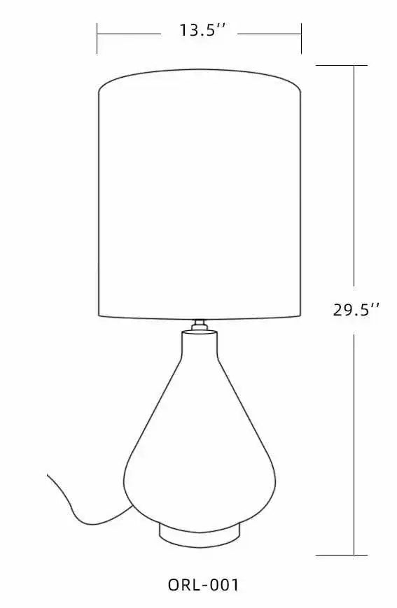 Farnborough Marble Ceramic Table Lamp