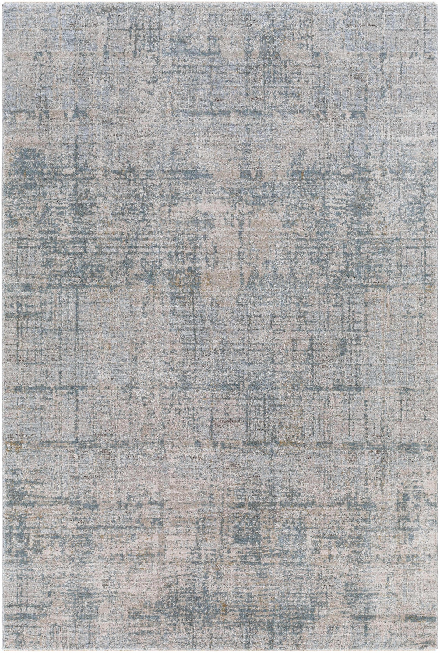 Fallin Gray Thick Luxe Abstract Striped Rug