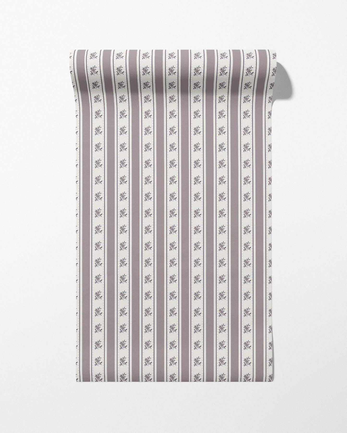 Glasshouse Stripe in Faded Mulberry