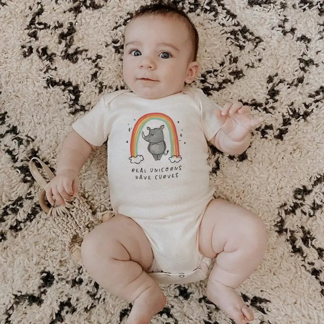 graphic bodysuit | unicorn curves