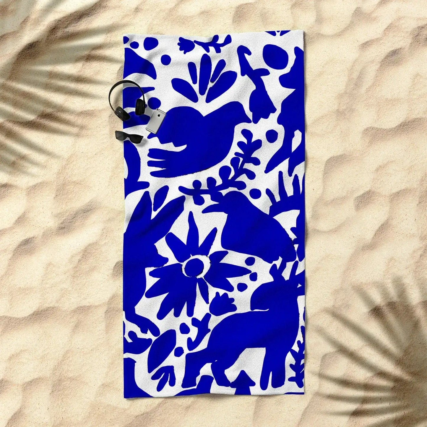 Blue Otomi Beach Towel