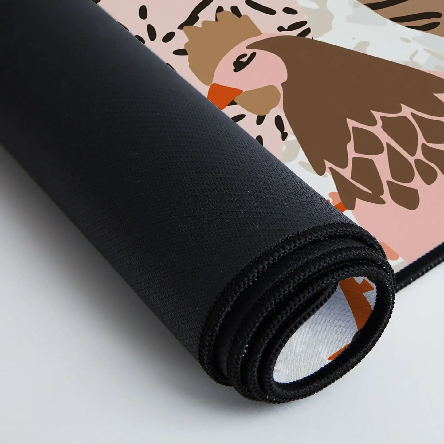 Favorite Chickens Brown Pink Desk Mat