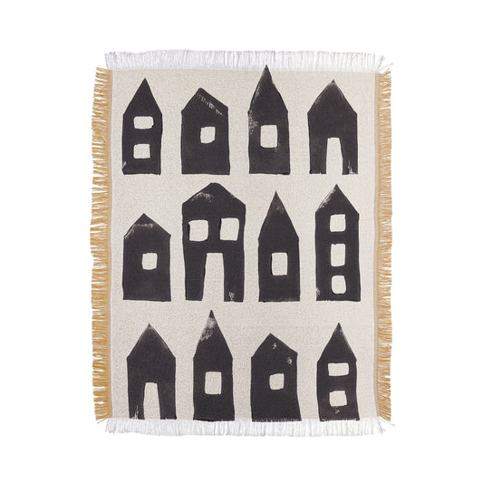 Tiny Houses Woven Throw Blanket - Midweight