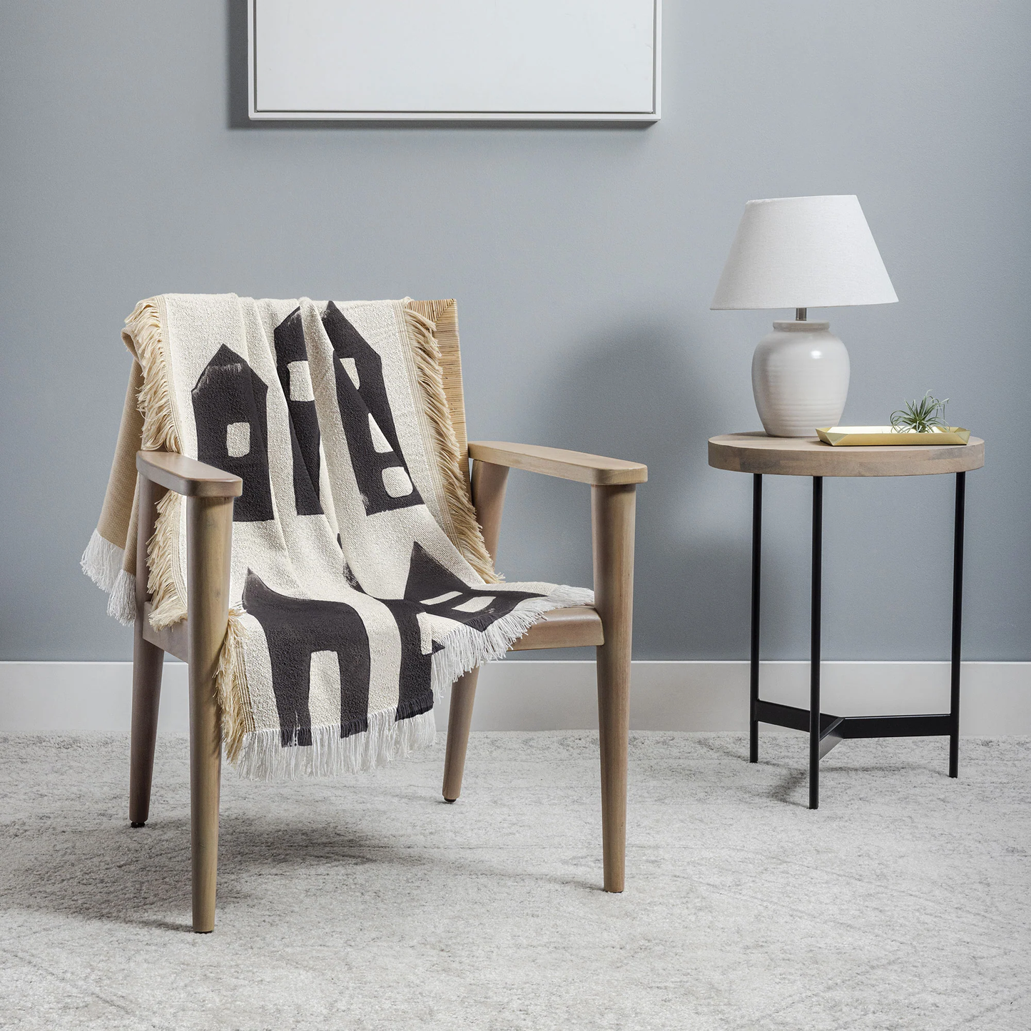 Tiny Houses Woven Throw Blanket - Midweight