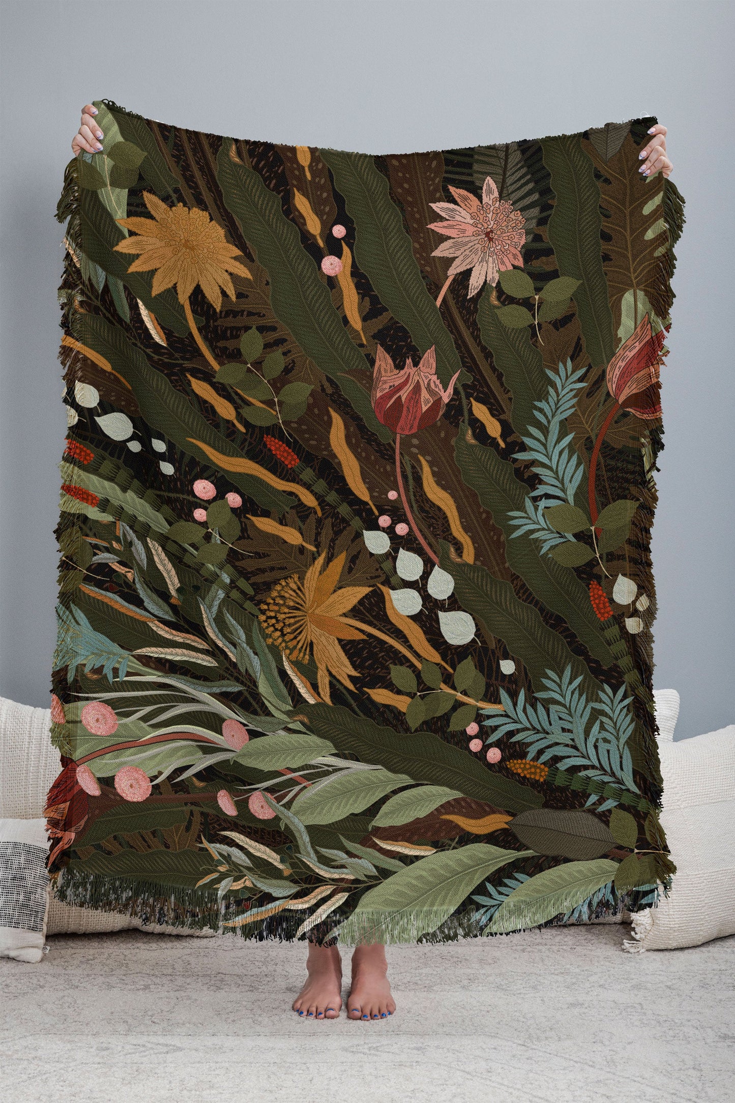 Biophilia Desiree Woven Throw Blanket - Midweight