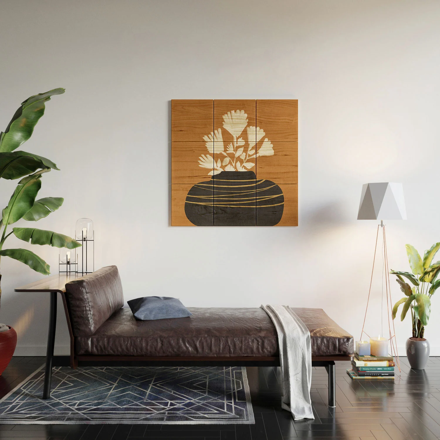 Retro Still Life Wood Wall Mural
