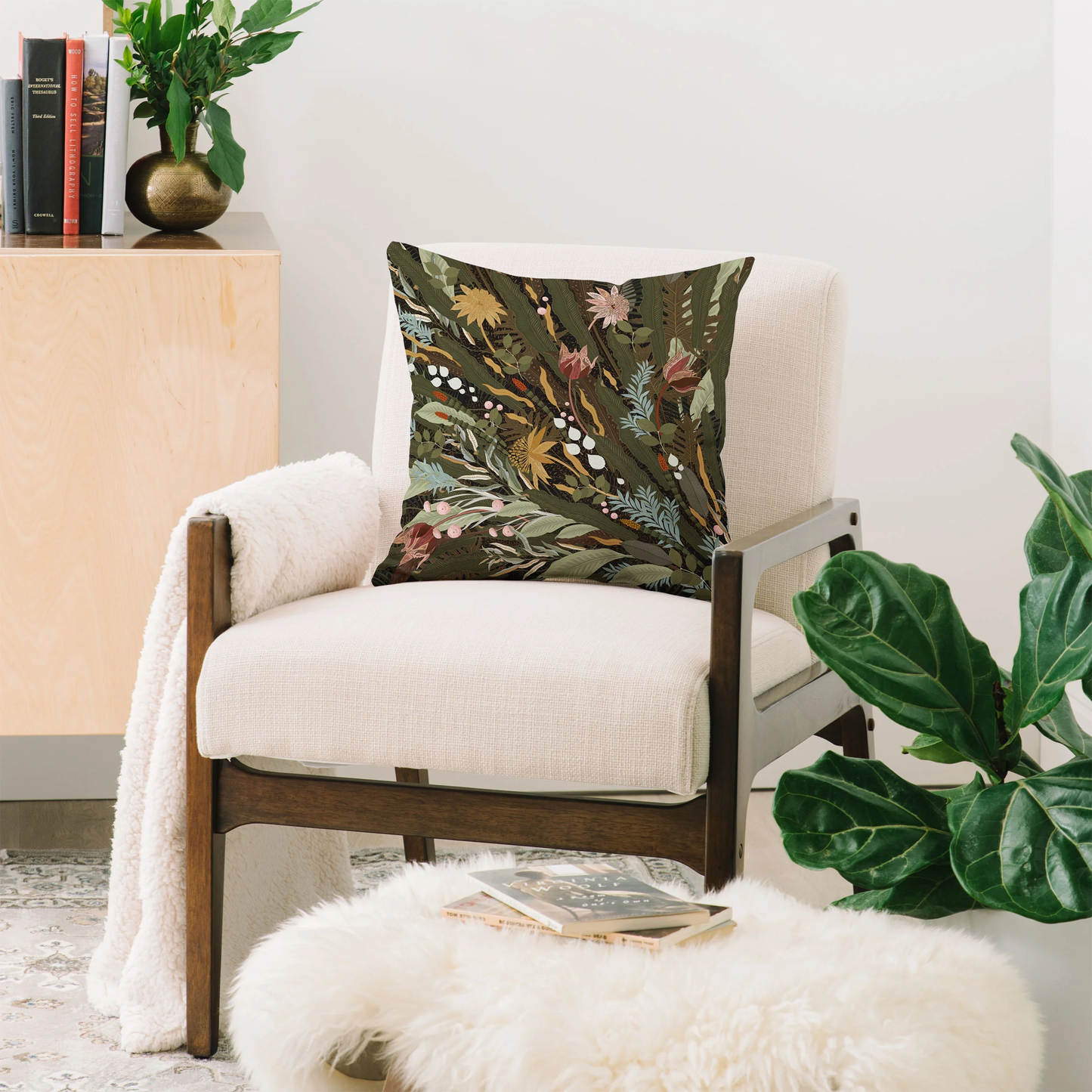 Biophilia Desiree Throw Pillow