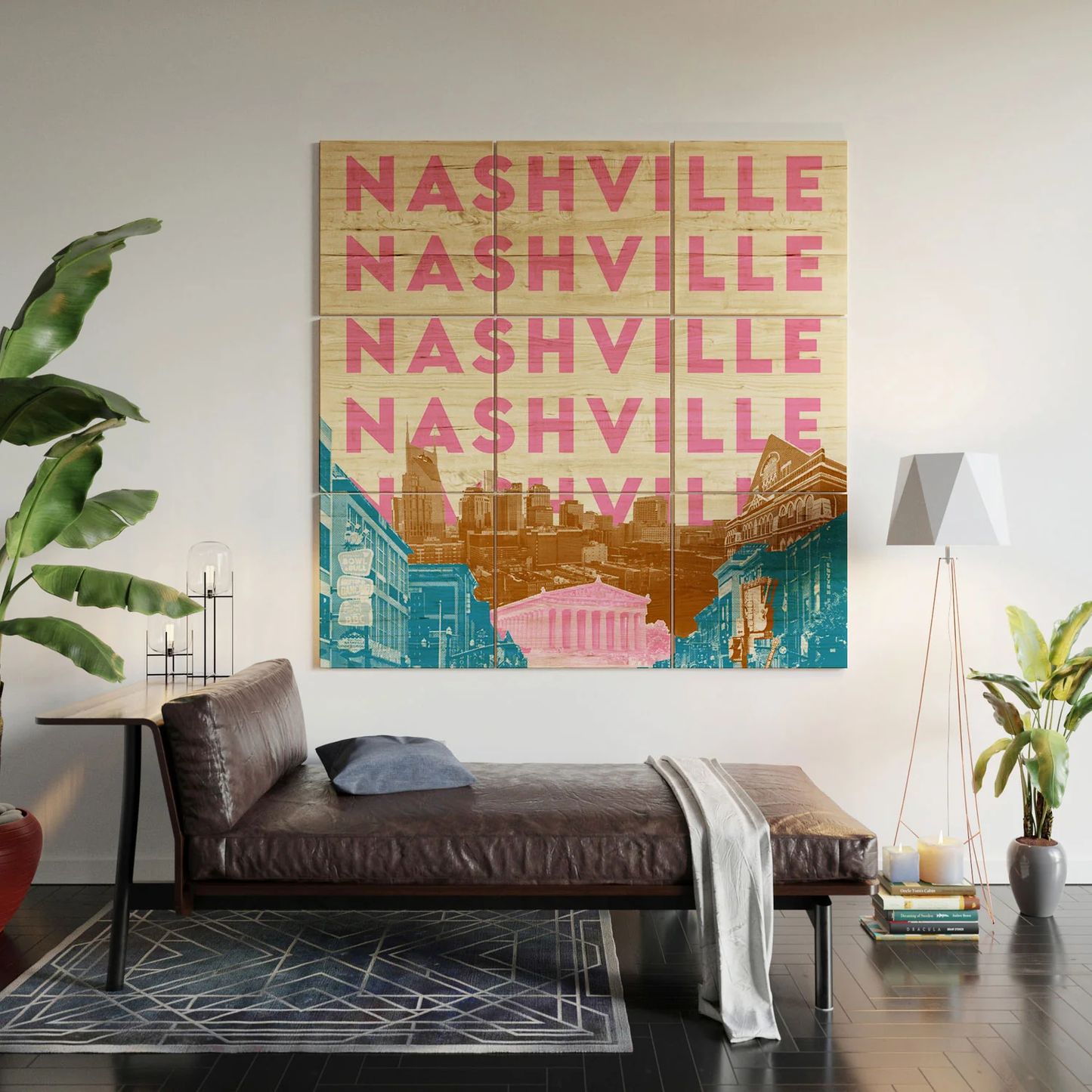 Nashville Wood Wall Mural