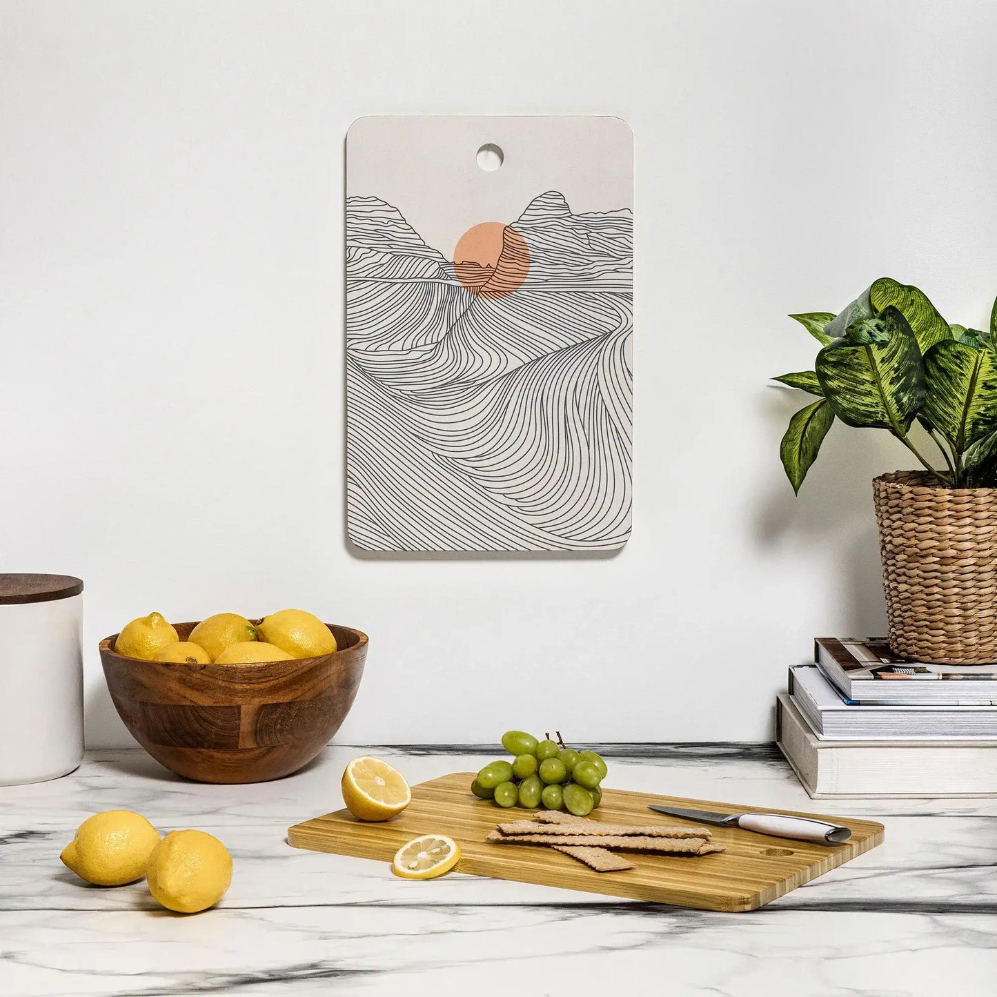 Mountain Line Bamboo Cutting Board