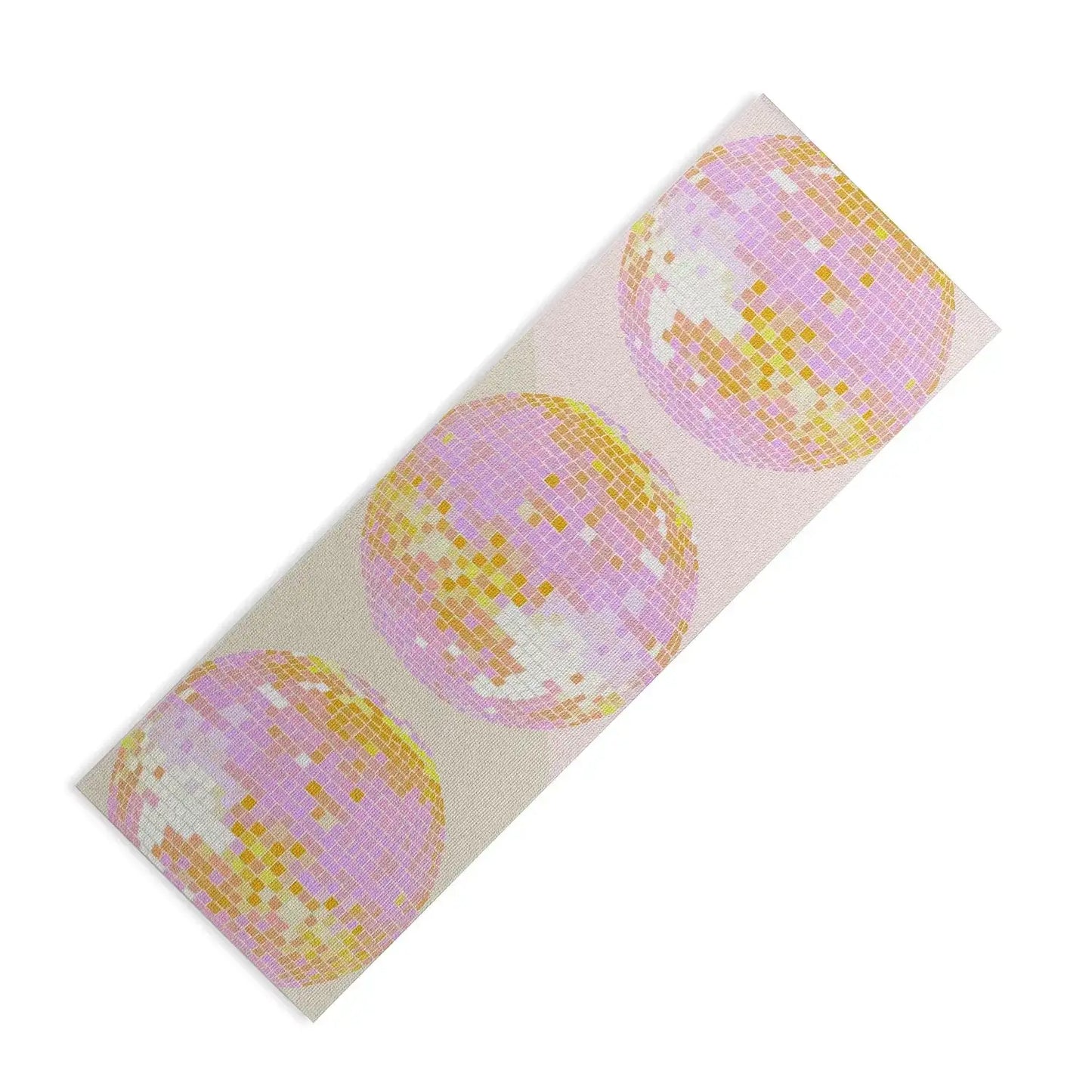 Glittery Disco Balls Yoga Mat