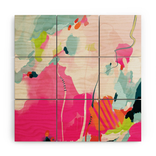 Pink Sky Wood Wall Mural