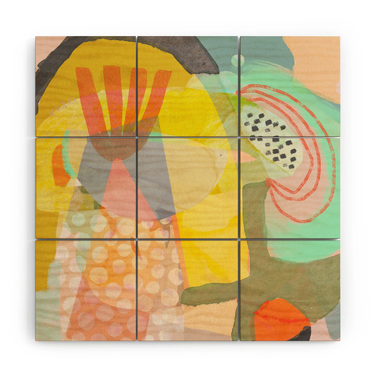 Birdbrain Wood Wall Mural