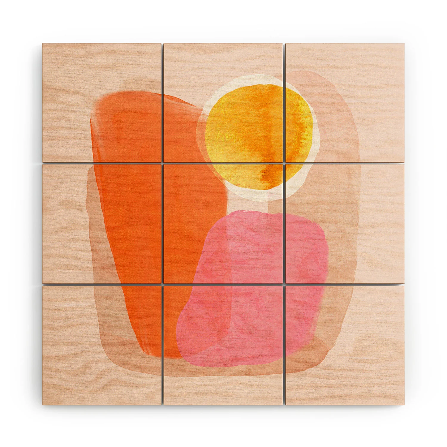 Illuminate Wood Wall Mural