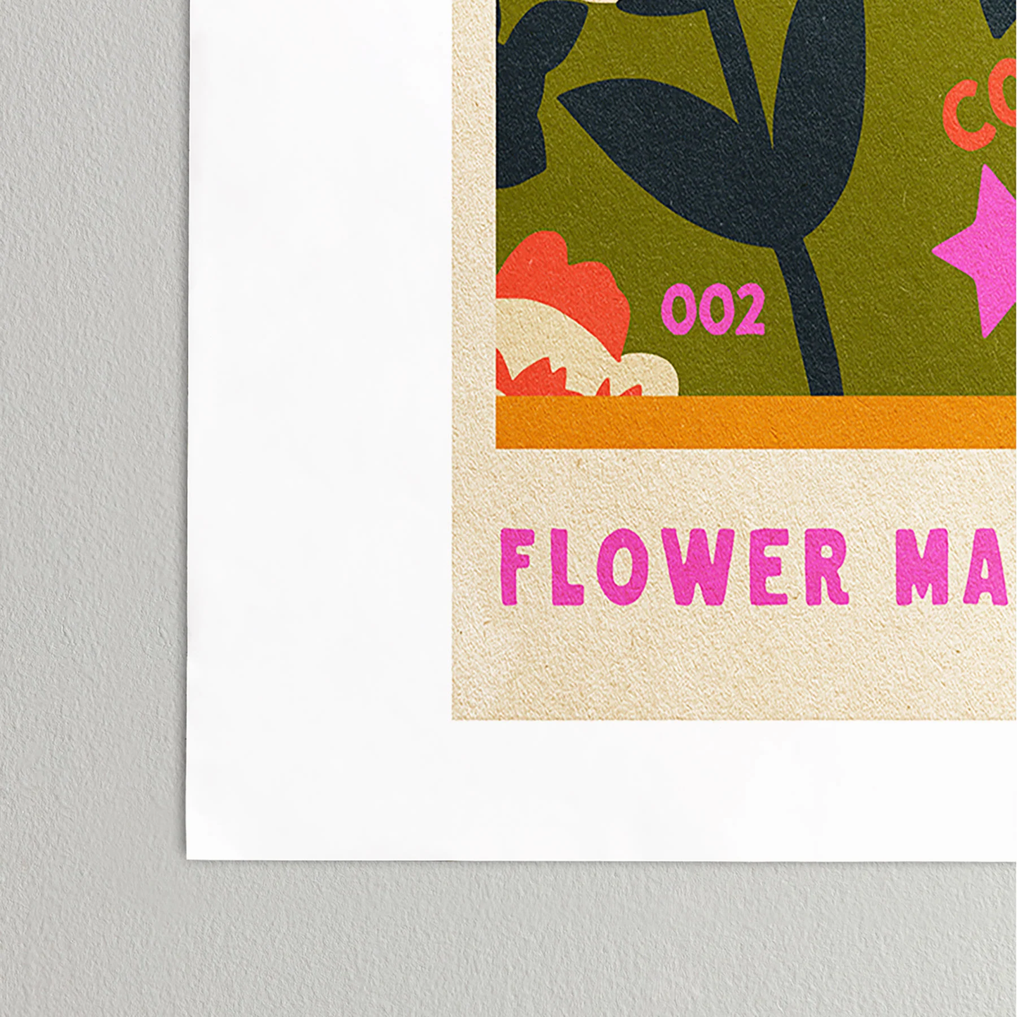 Copenhagen Flower Market Poster Art