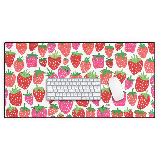 Strawberries Desk Mat