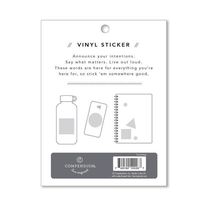 SALE - Believe Sticker