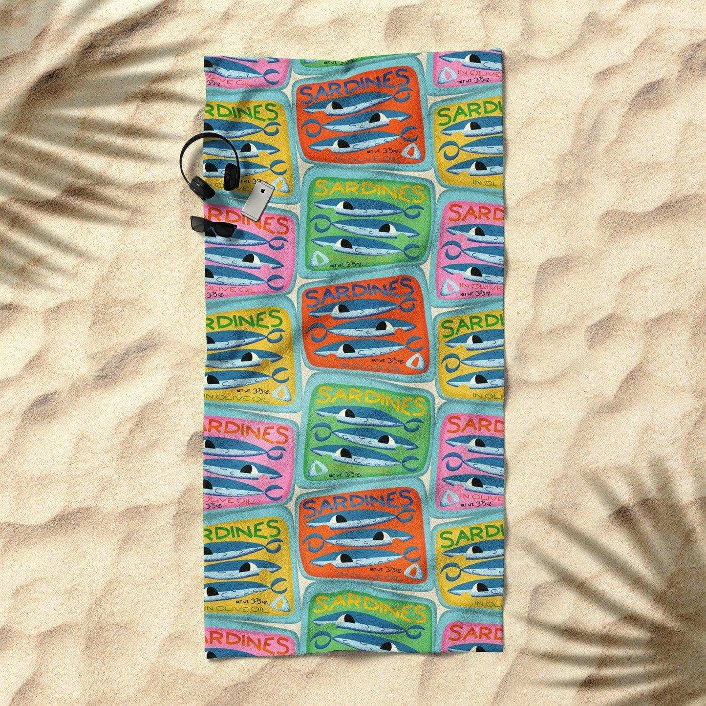 Sardines Beach Towel