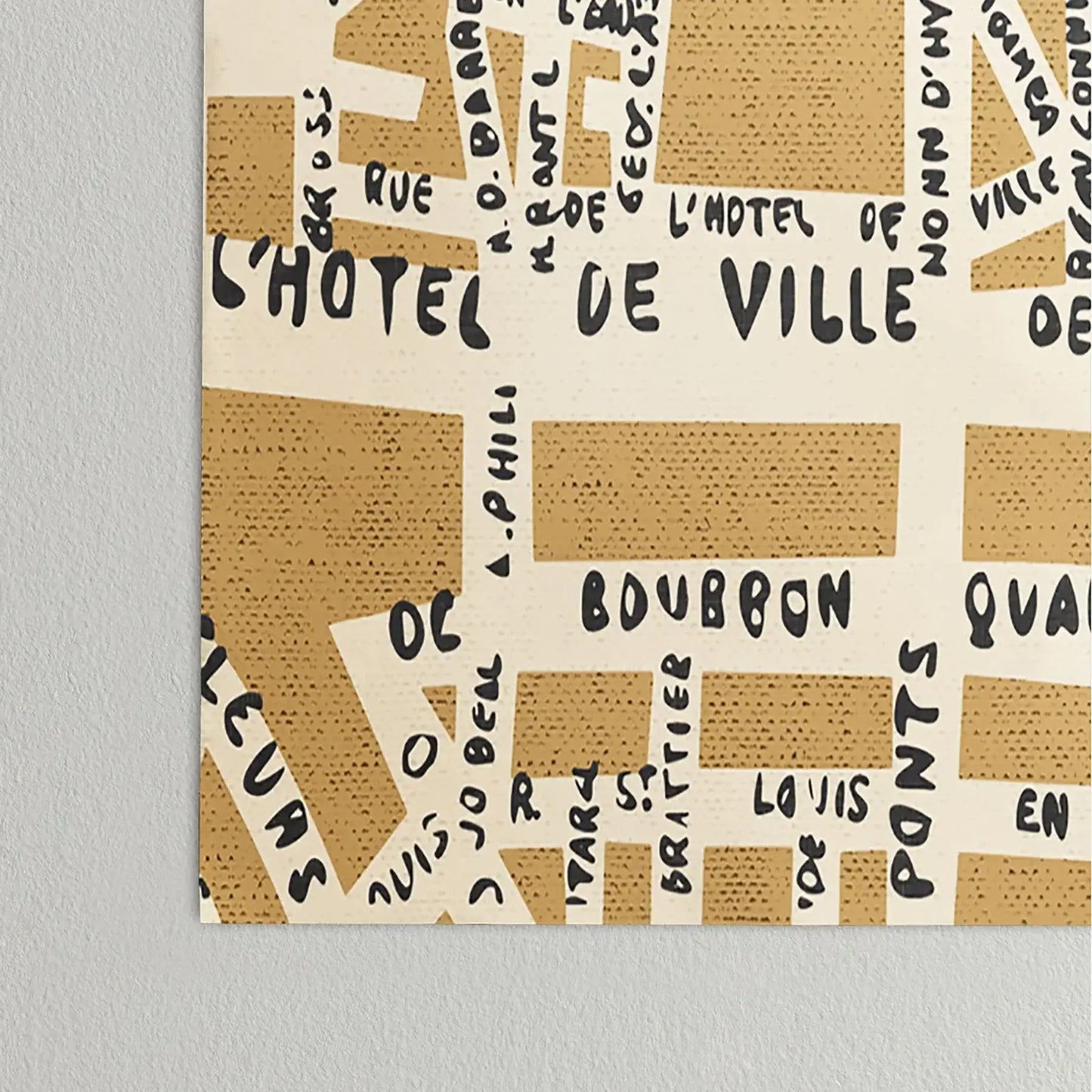 Paris Map Poster Art