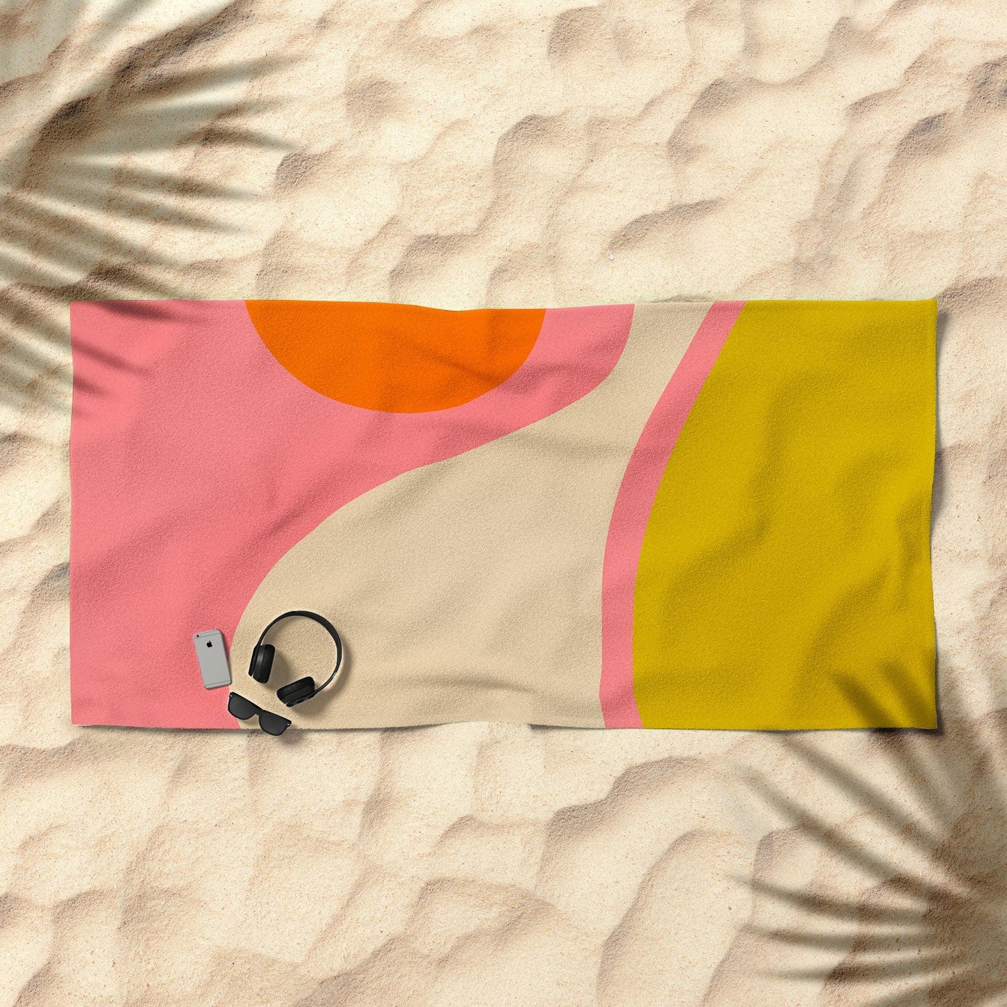 Abstract Composition Modern Beach Towel