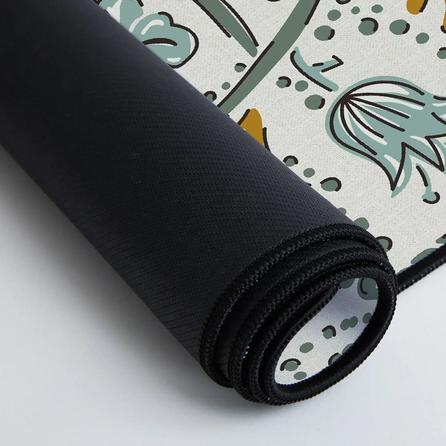 Farida Ivory Green Desk Mat