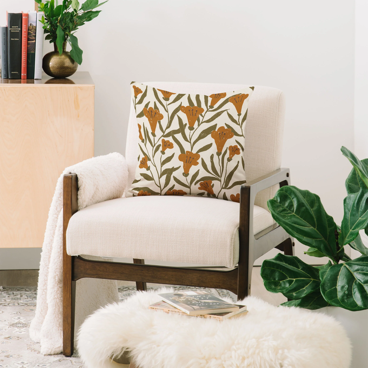 Bellflower Throw Pillow
