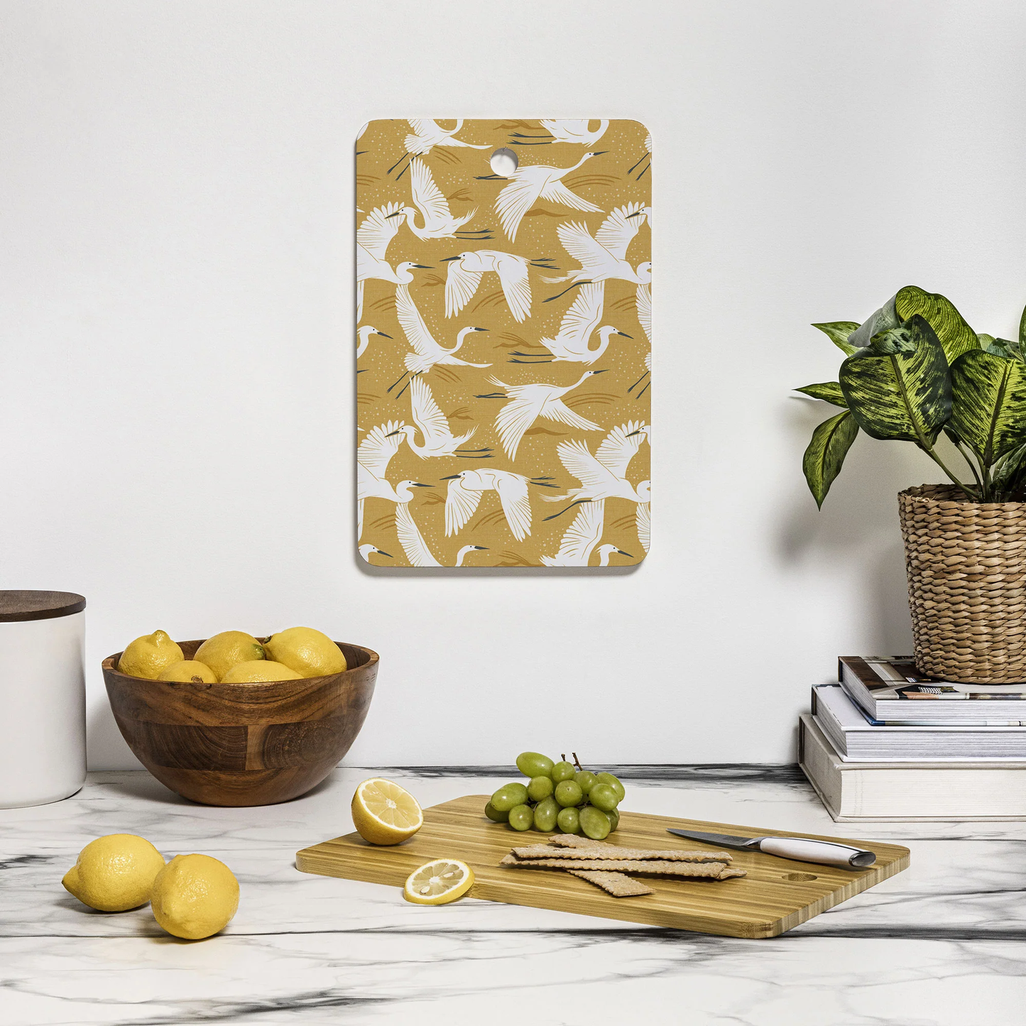 Soaring Wings Goldenrod Bamboo Cutting Board