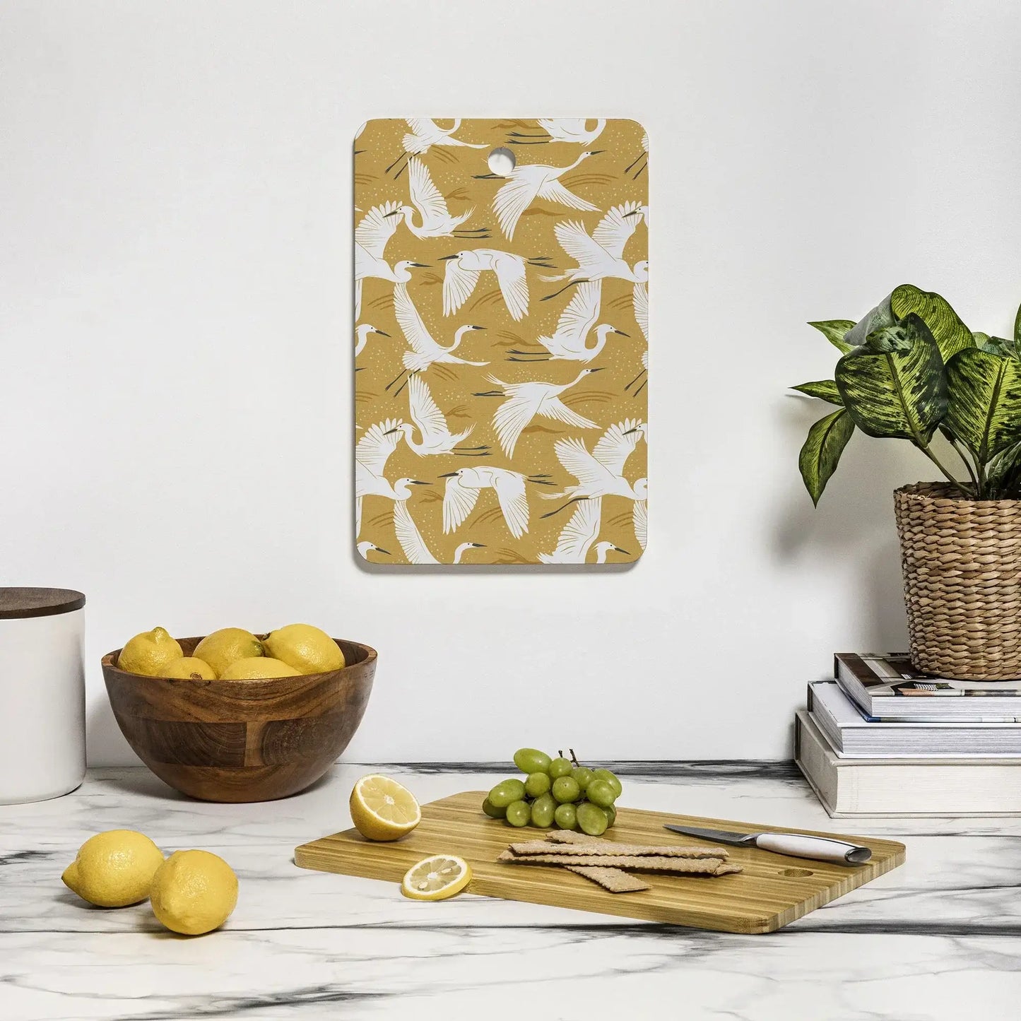 Soaring Wings Goldenrod Bamboo Cutting Board
