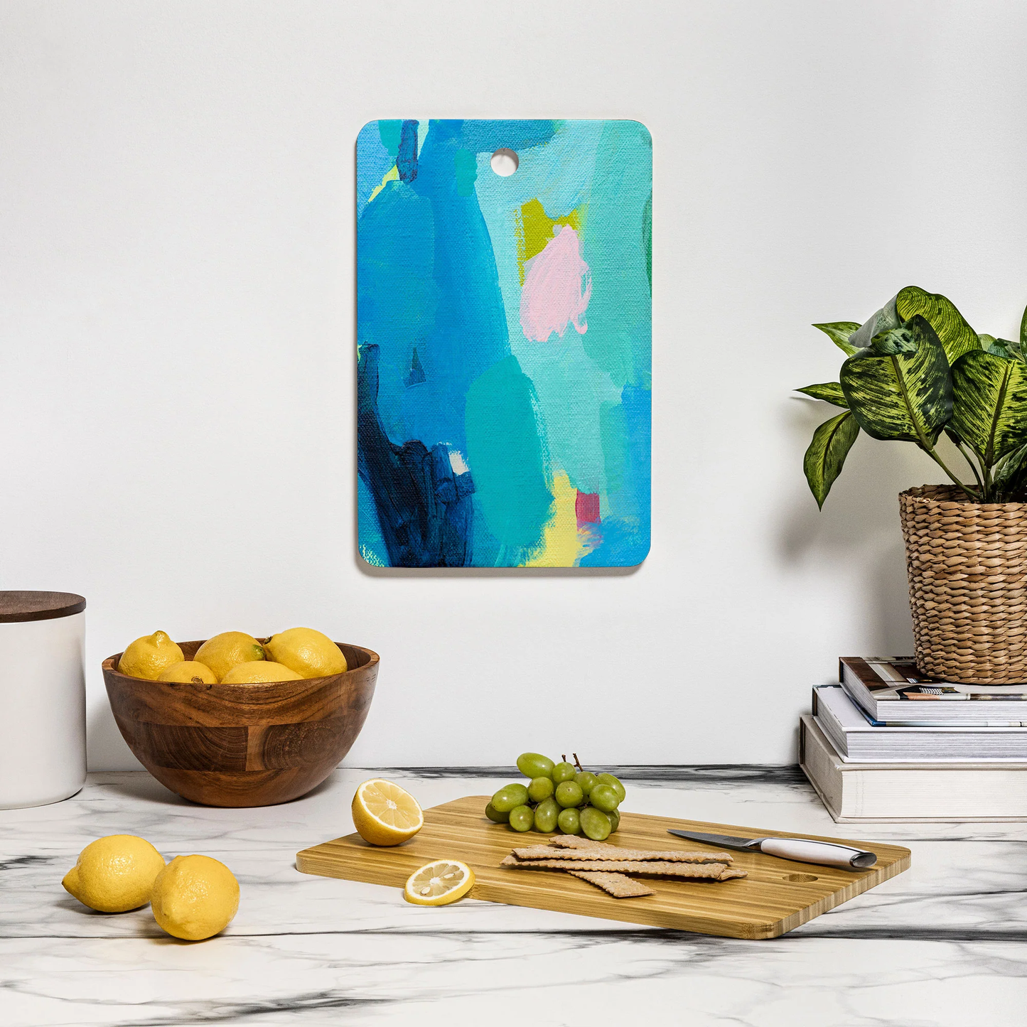 Sunny Days Bamboo Cutting Board