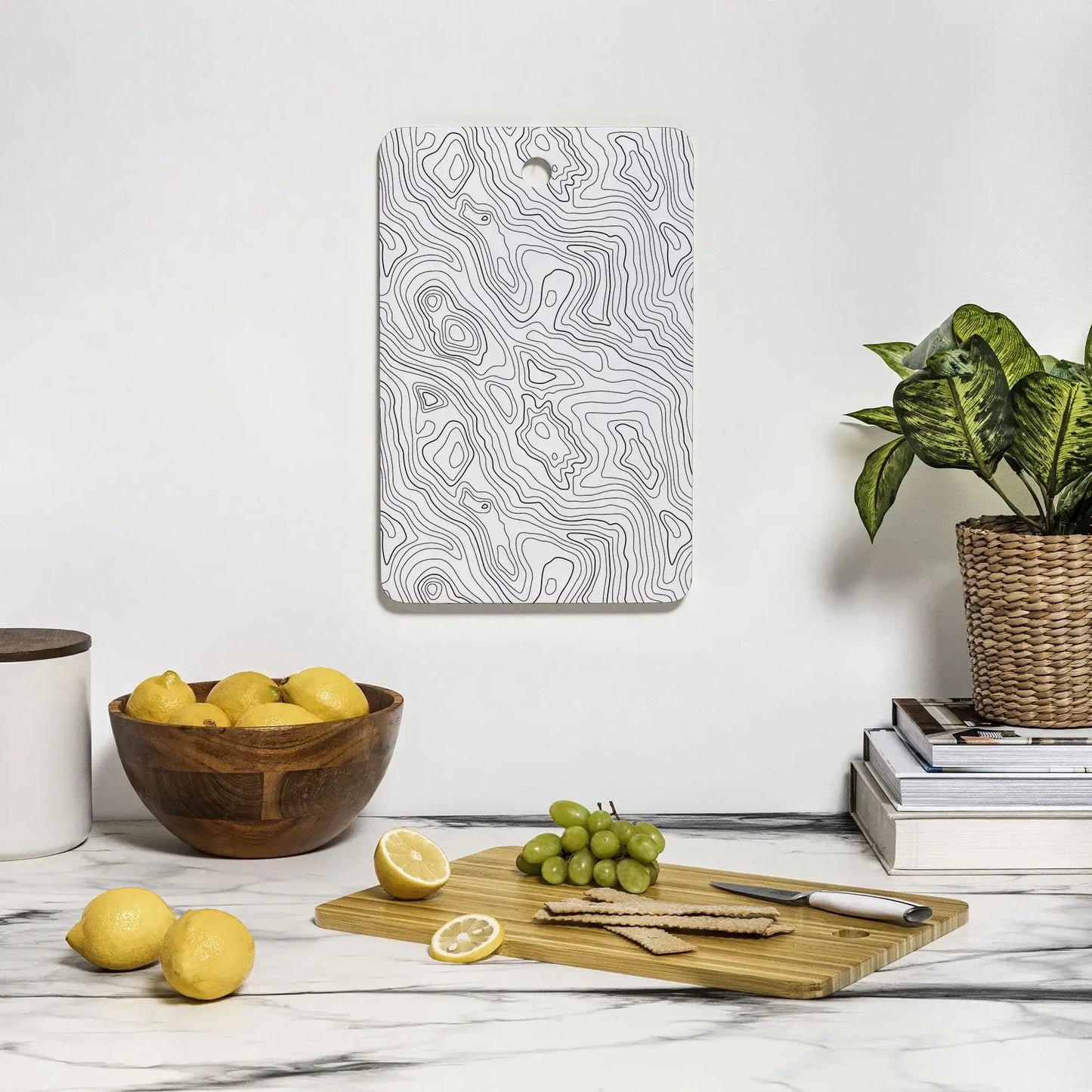 Topo Intention Bamboo Cutting Board