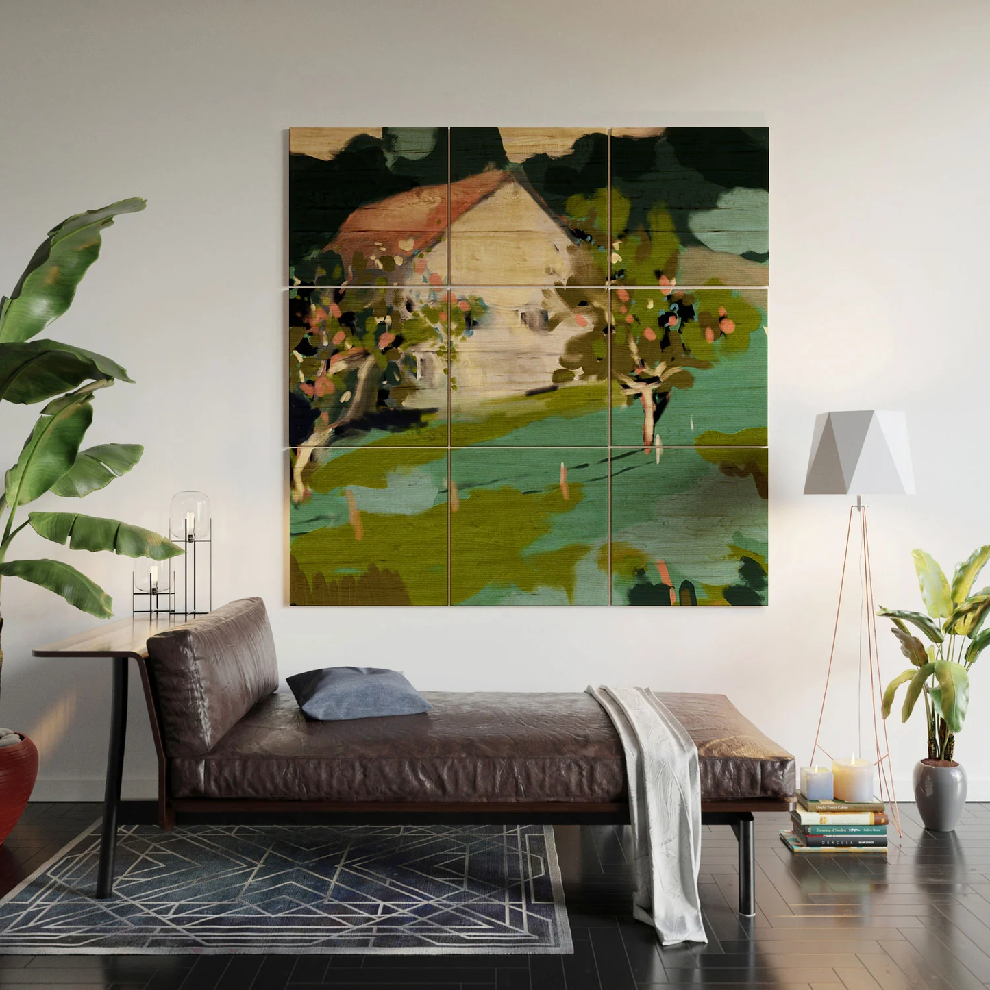 Mountain Alps Wood Wall Mural