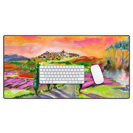 Sunny View Umbria Italy Desk Mat
