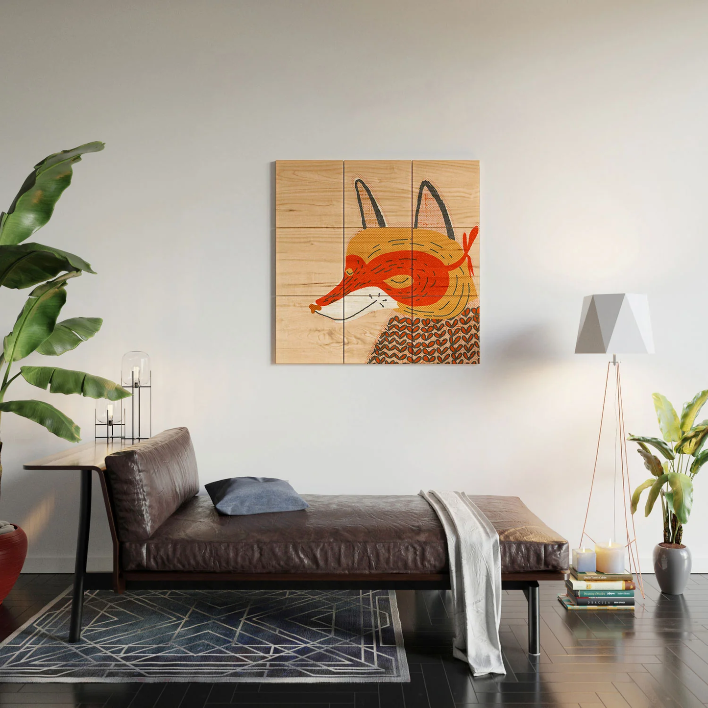 Mr. Fox Wood Wall Mural