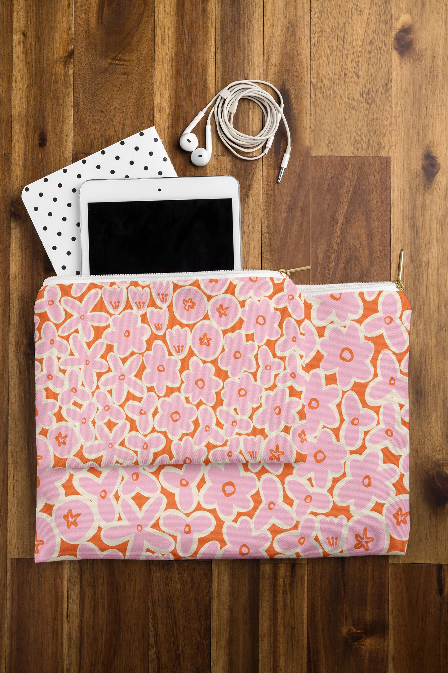 Vibrant Summer Zippered Pouch