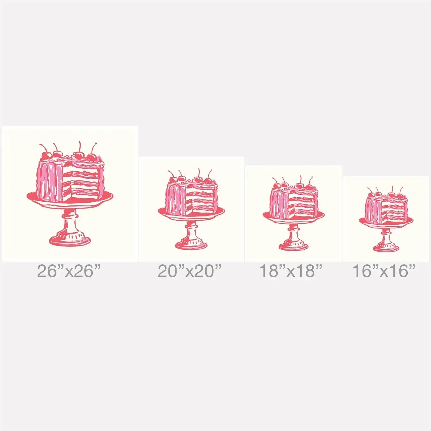 Pink Cake Throw Pillow