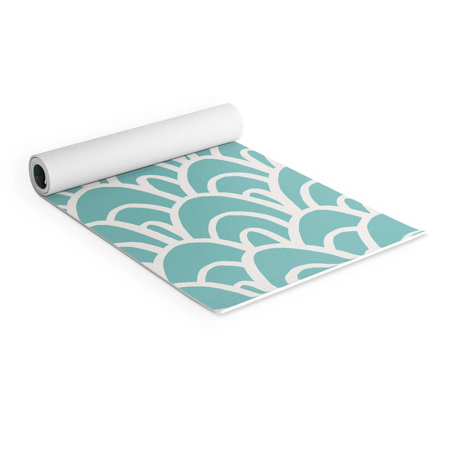 Wave Teal Yoga Mat