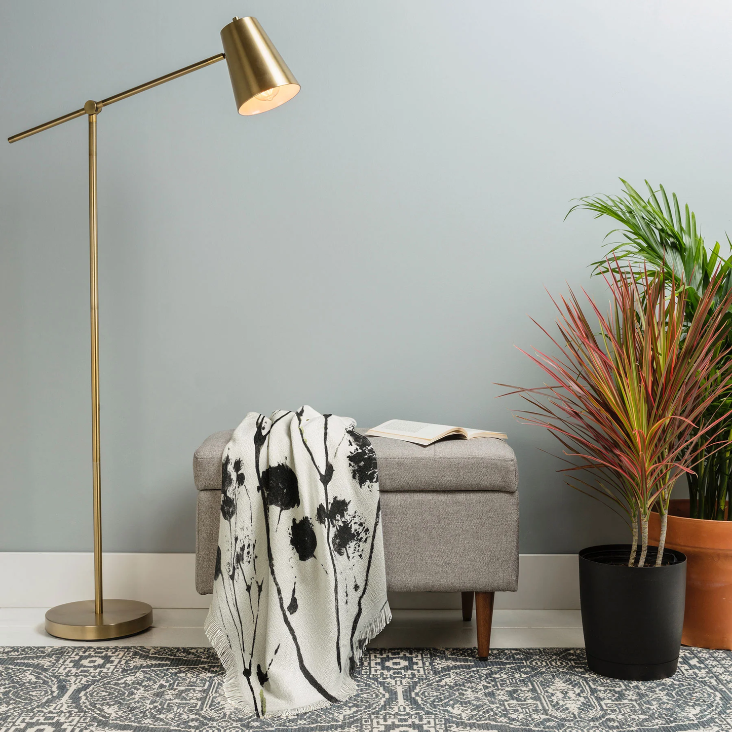 Gypsophila Throw Blanket - Lightweight