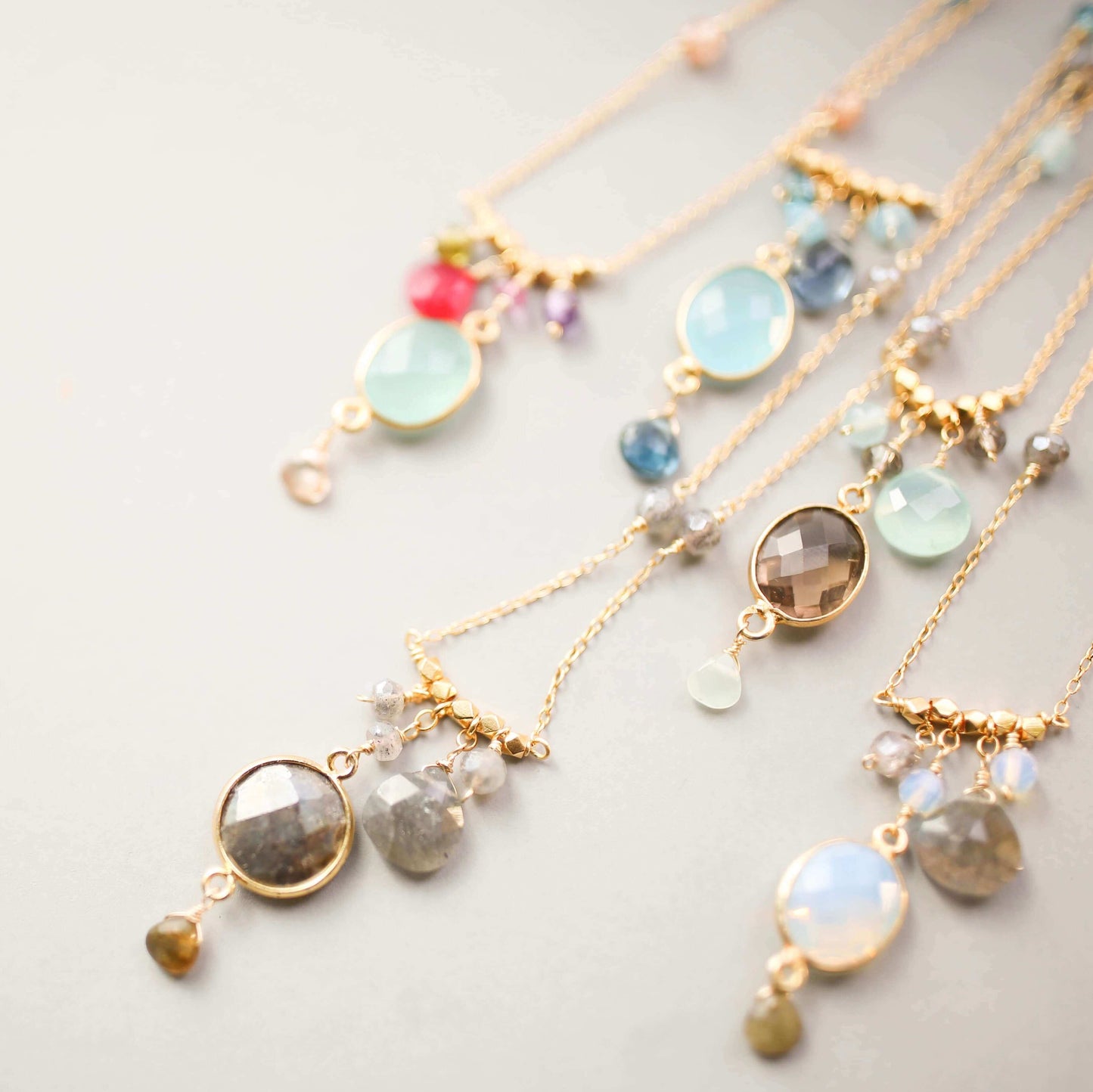 Opalite Bezel Necklace