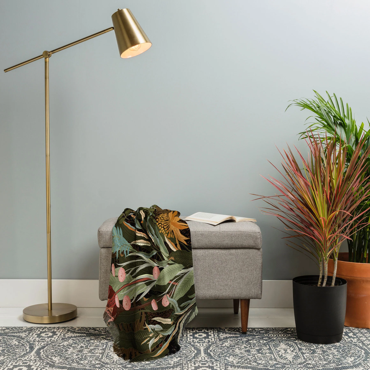 Biophilia Desiree Throw Blanket - Lightweight