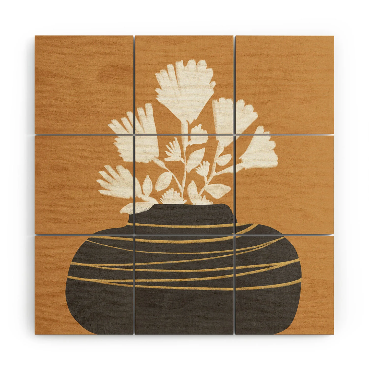 Retro Still Life Wood Wall Mural