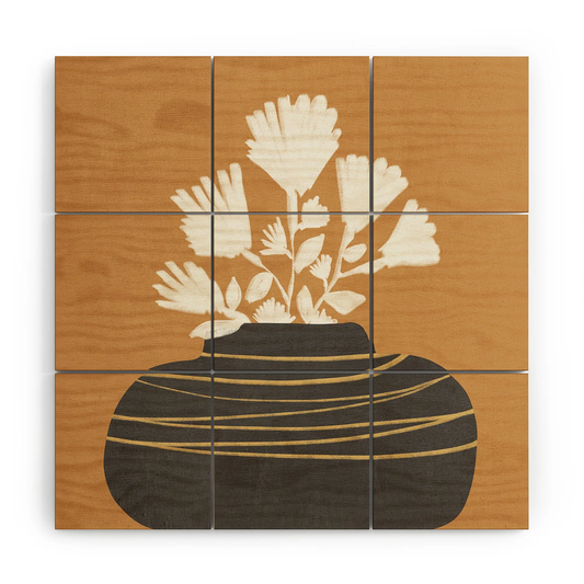 Retro Still Life Wood Wall Mural