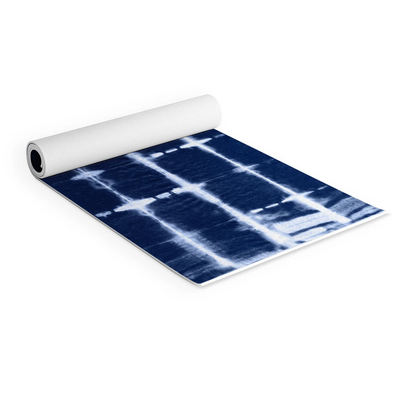 Shibori Itajime Indigo Yoga Mat