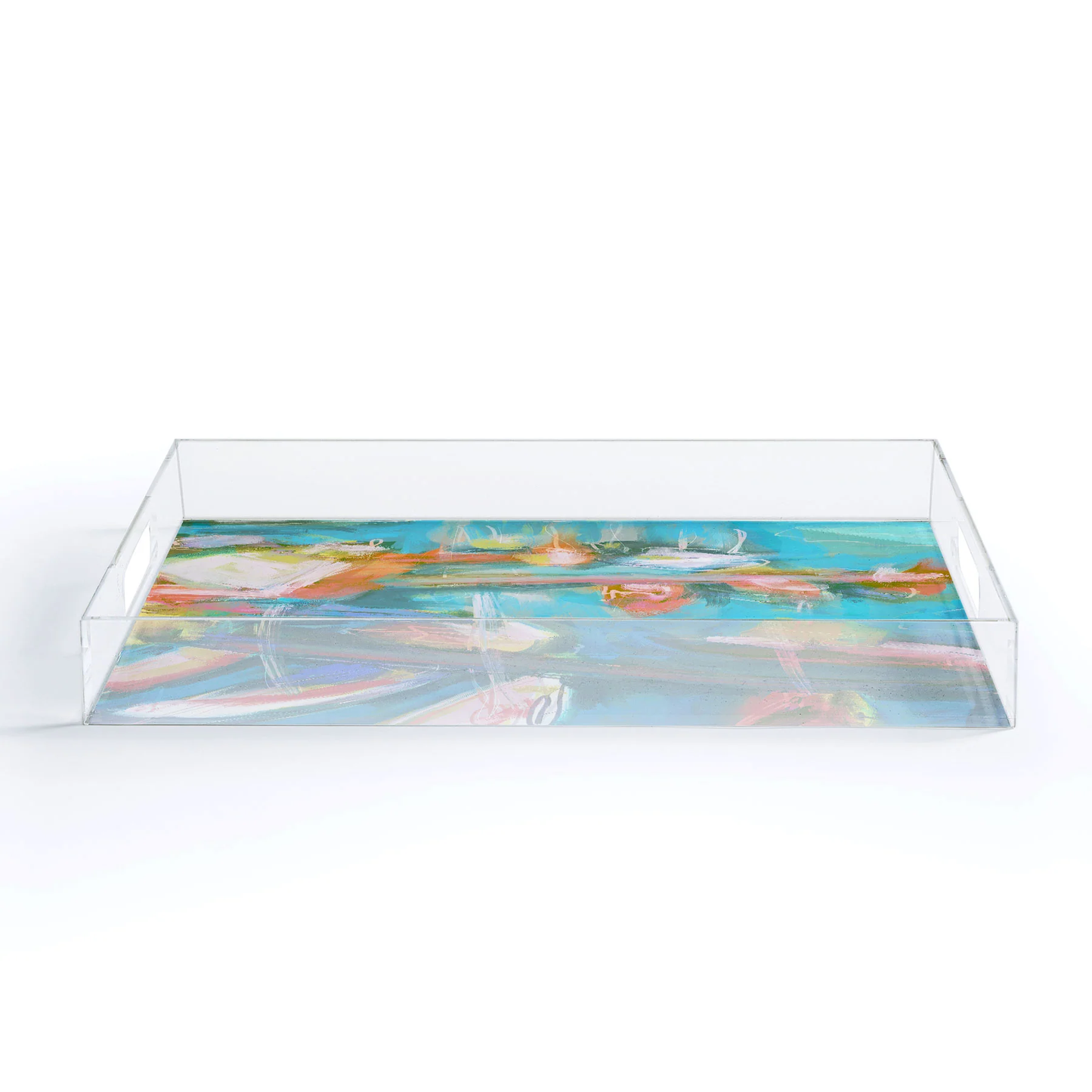 Where the Boats Go Acrylic Tray - Medium w/Handles