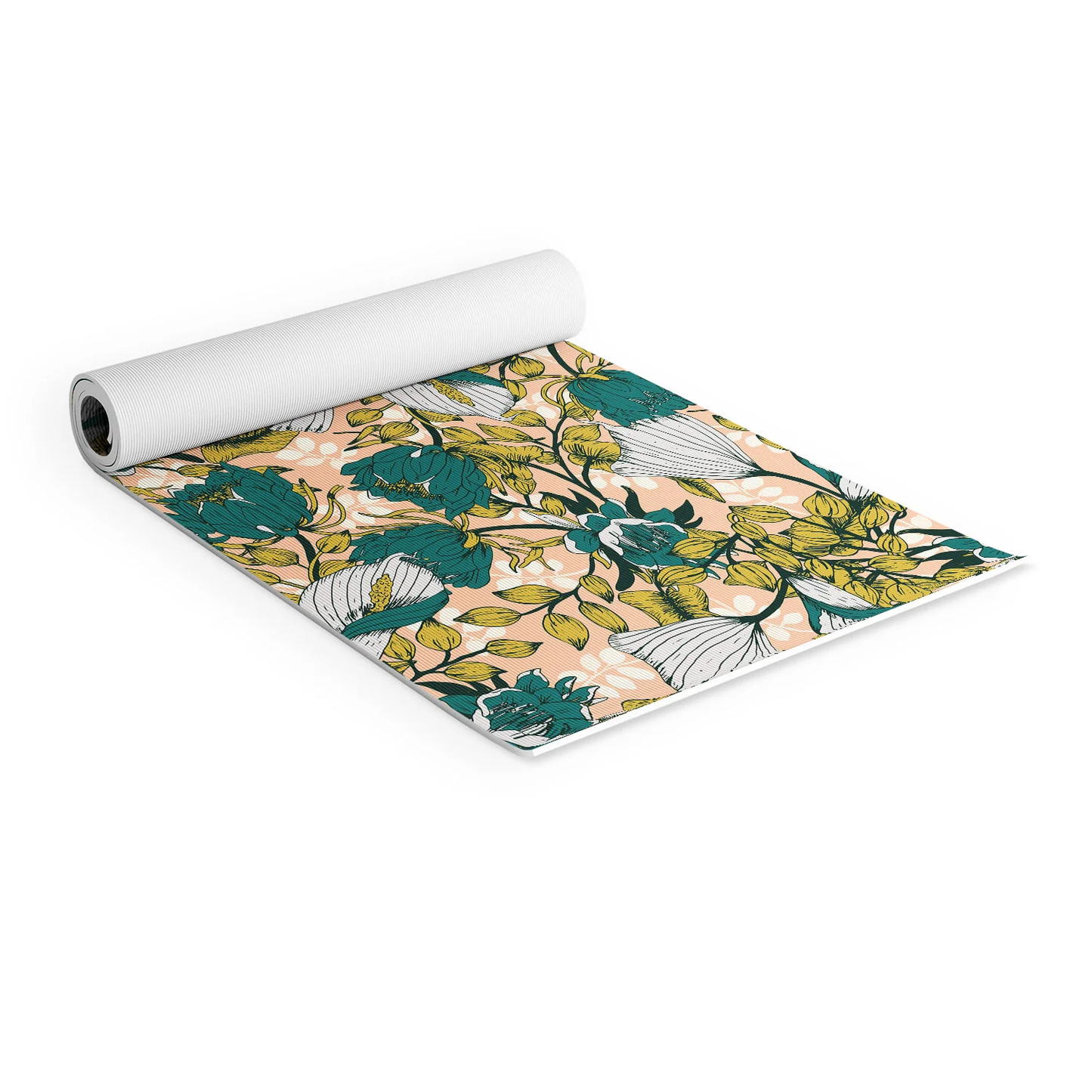 Tropical Autumnal Bloom Yoga Mat