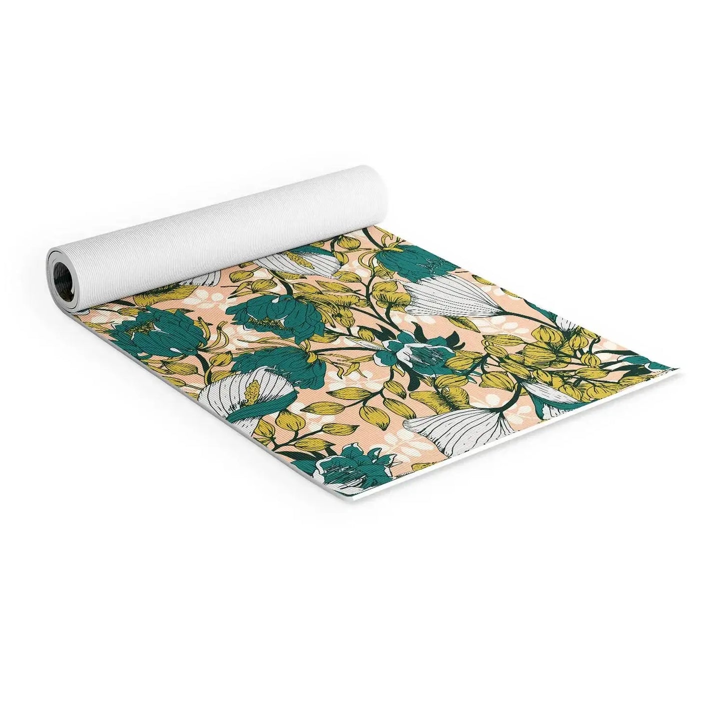 Tropical Autumnal Bloom Yoga Mat