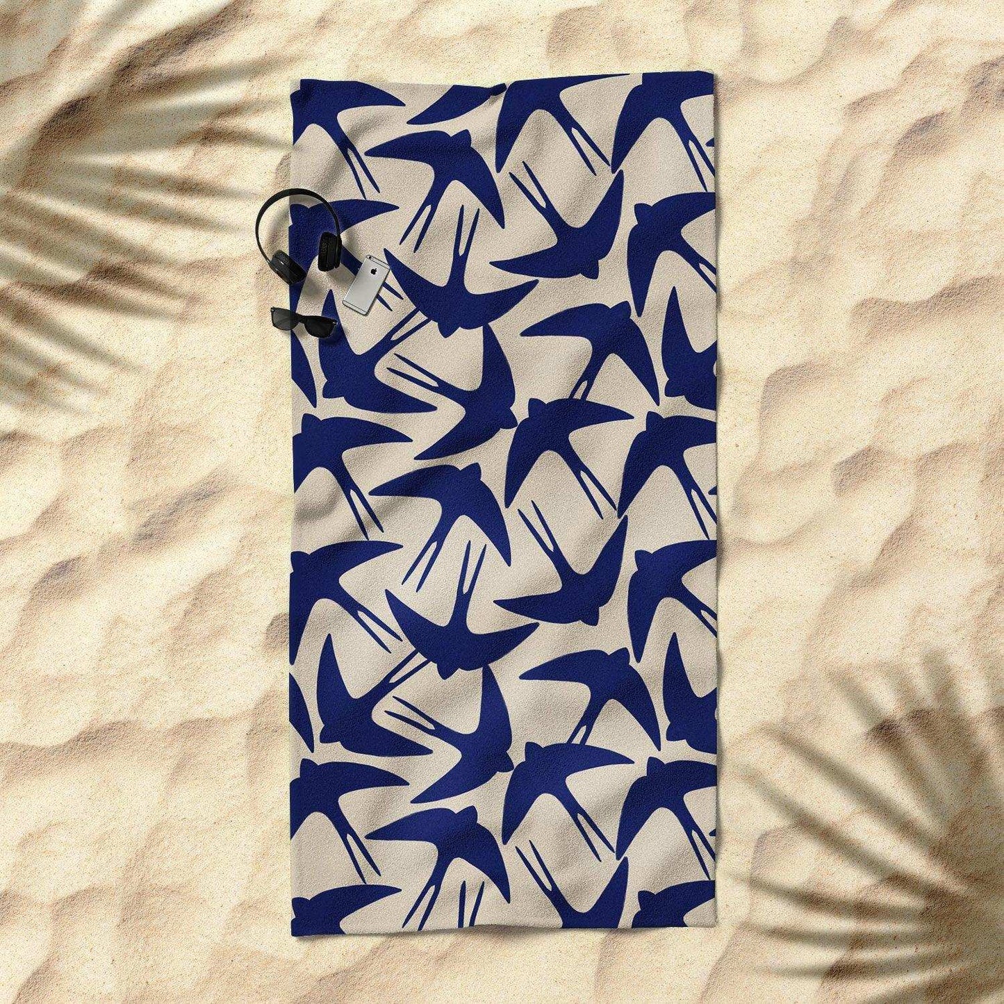 Spring Swallows Beach Towel