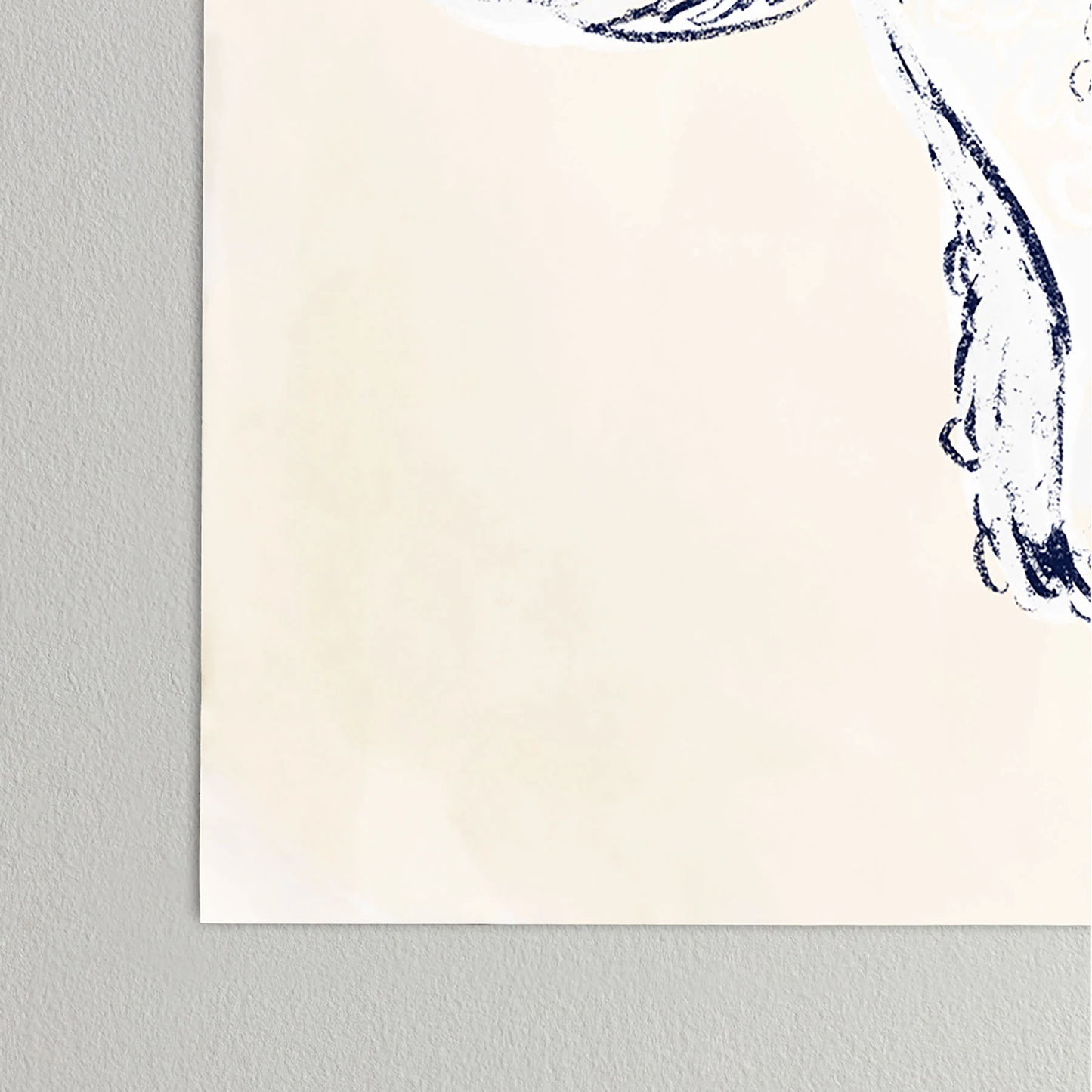 White Poodle Poster Art