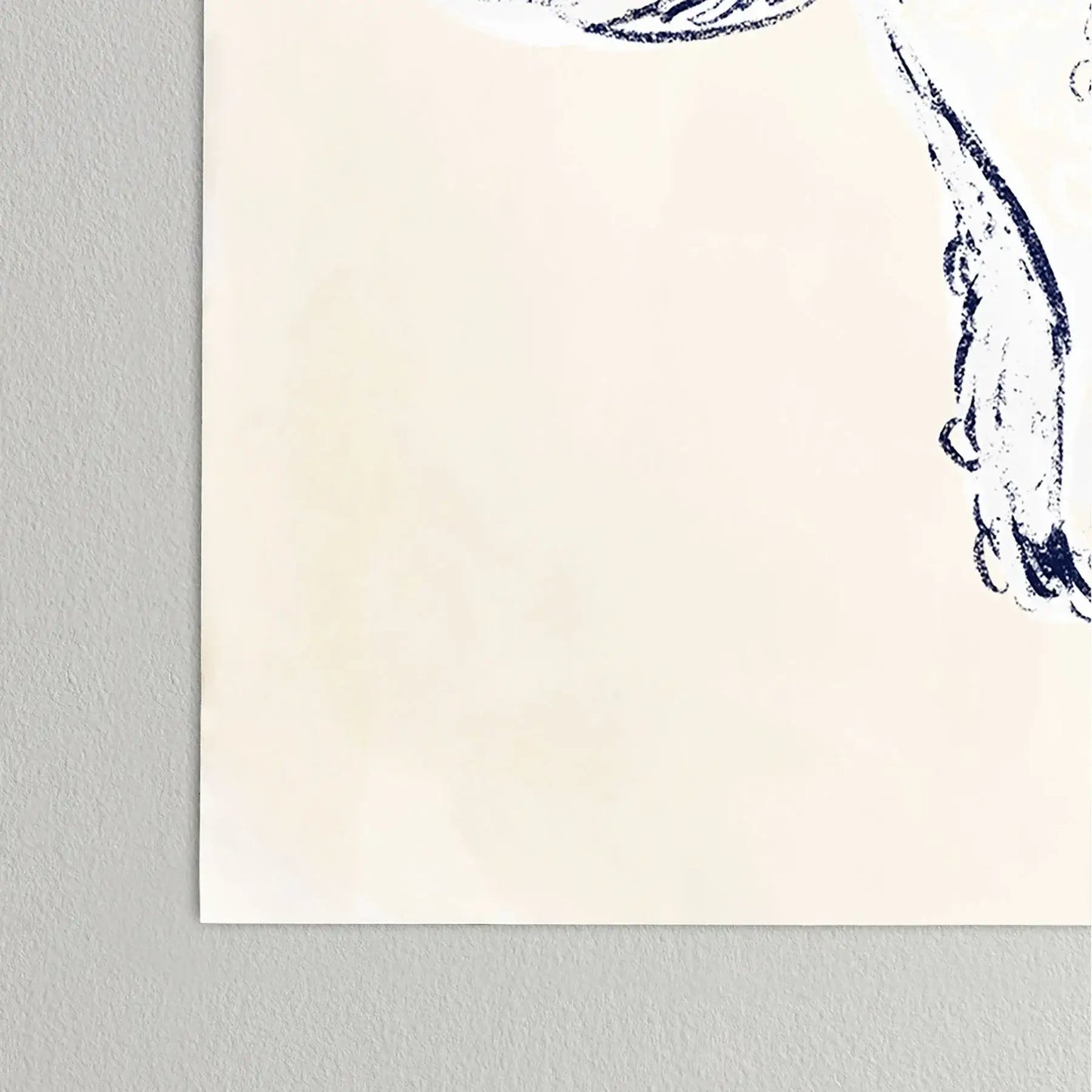 White Poodle Poster Art