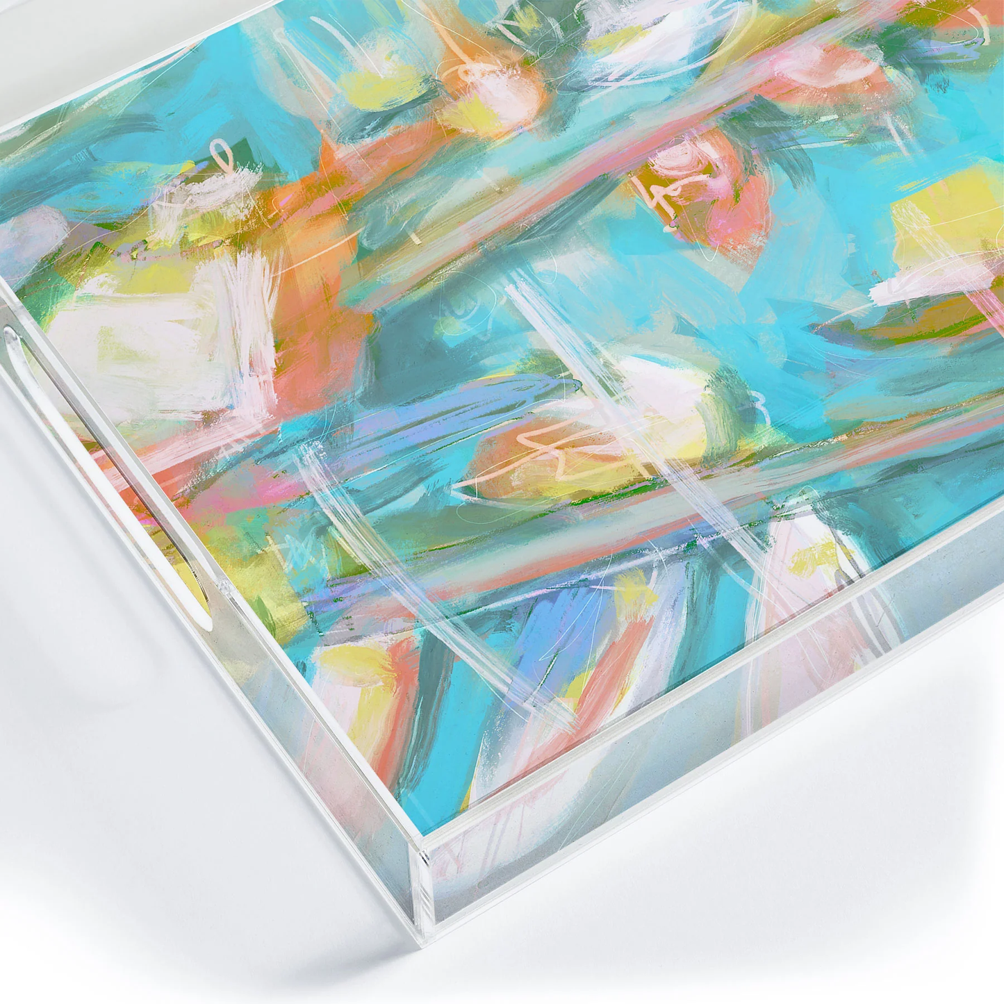 Where the Boats Go Acrylic Tray - Medium w/Handles