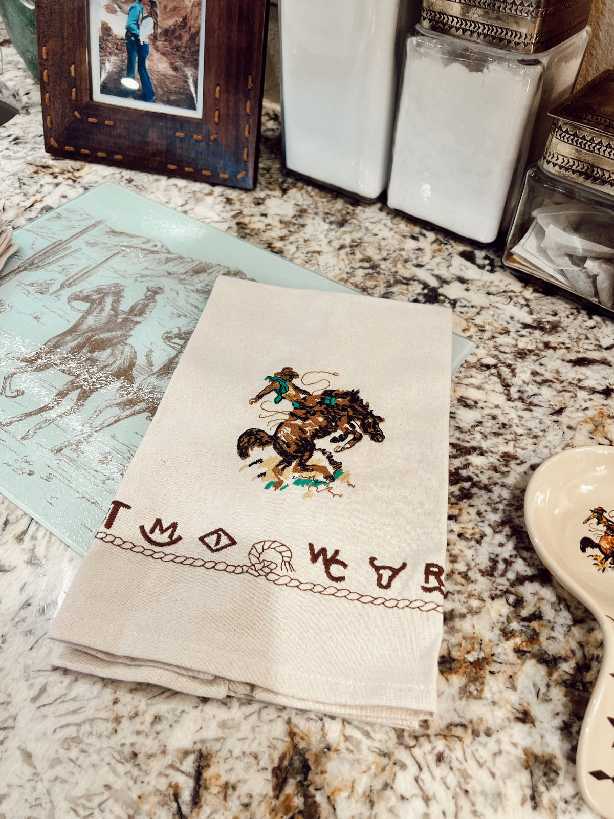The Bronc Kitchen Towel Set of 2