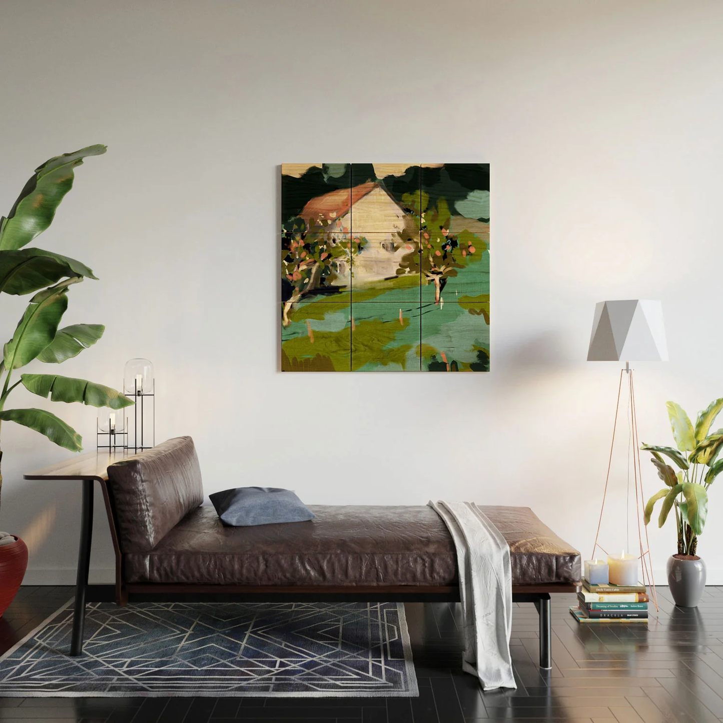 Mountain Alps Wood Wall Mural